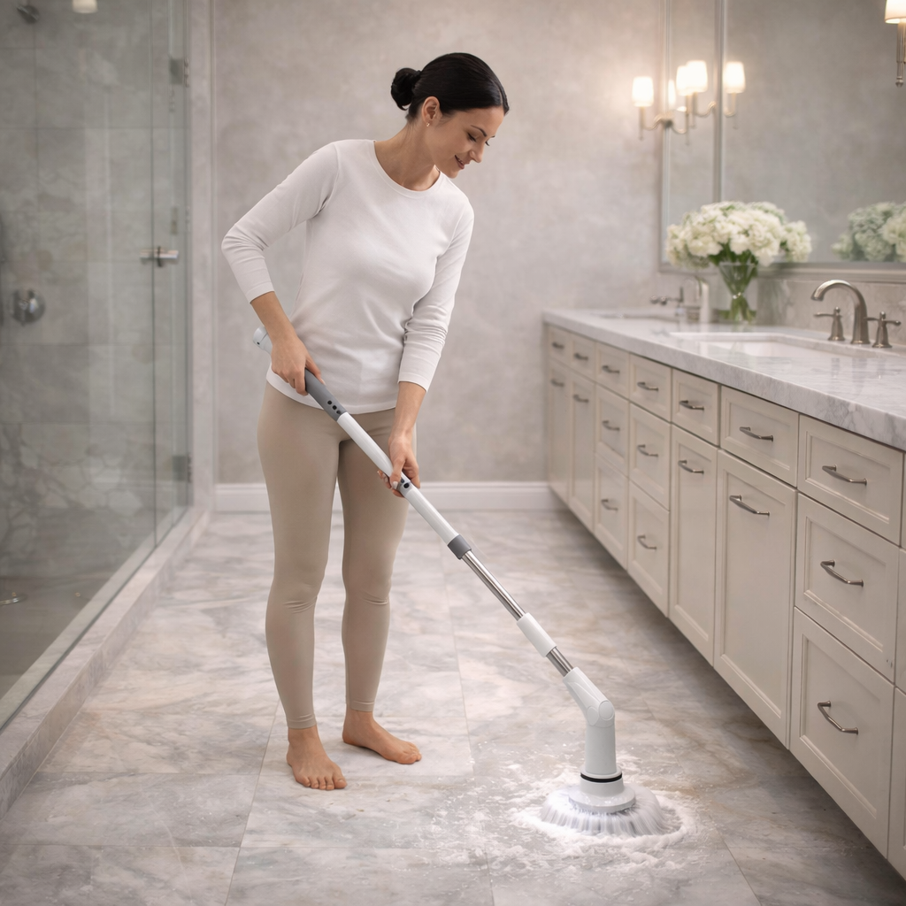 TurboScrub Pro™ Electric Spin Scrubber (6 Brush Heads)